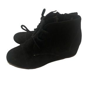 Girls wedge booties